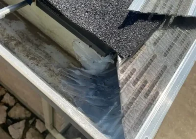 LeafBlaster Pro Frame Reinforced Retrofit on Existing 5-Inch Gutters