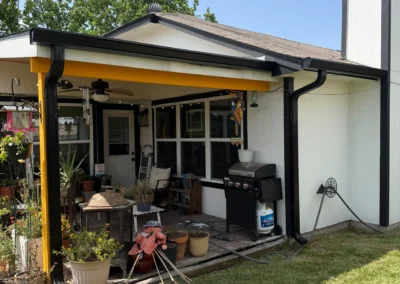 Black Seamless Gutter and Downspout Replacement