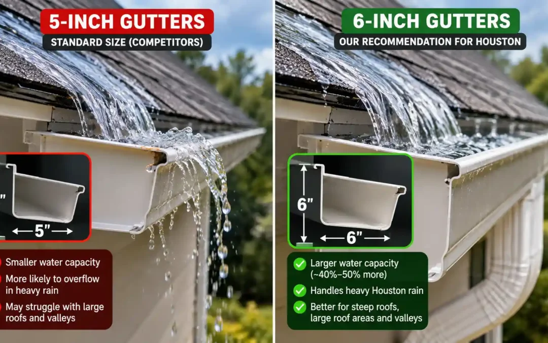 5-Inch vs. 6-Inch Gutters